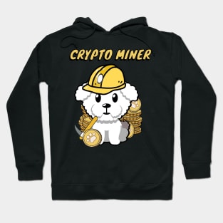 Cute furry dog is a crypto miner Hoodie